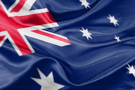 High resolution digital render of Australian flag.